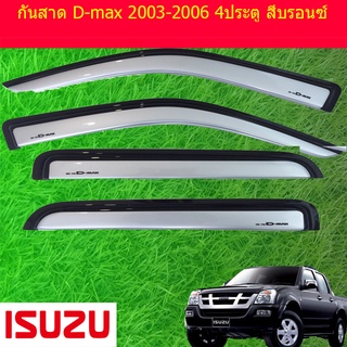 กันสาด D-max 2003-2006 4ประตู สีบรอนซ์ Ao