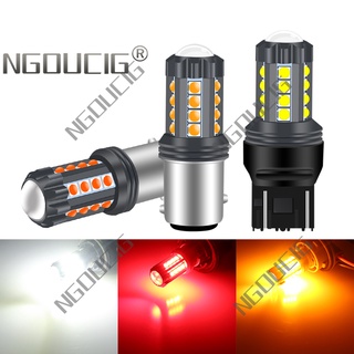 Ngoucig หลอดไฟตัดหมอก ไฟท้ายรถยนต์ LED 23SMD T15 1156 BA15S 1157 BAY15D P21W T20 7443 W21W 4014 DRL