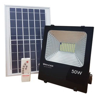 Outside spotlights GARDEN LAMP SOLAR FLOODLIGHT 50W RAC MODERN BLACK External lamp Light bulb ไฟสปอทไลท์ภายนอก สปอทไลท์