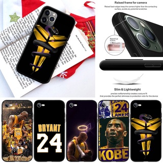 Fl60 เคสโทรศัพท์มือถือแบบนิ่ม ลาย Kobe Bryant Black Mamba สําหรับ iPhone 5 5S 6 6S 7 8 11 Pro Max Plus SE XR