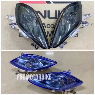 ชุดยูนิตควันไฟหน้า สีฟ้า สําหรับ HONDA WAVE125 W125 125