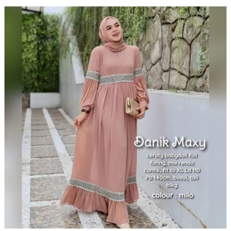 Js Danik Maxy WD - Ceruty Premium Dress สําหรับผู้หญิงมุสลิม