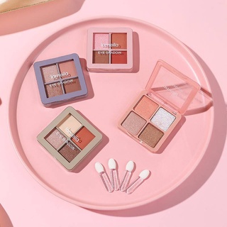 M110 Lameila Mini Block Shadow Palette พาเลท อายแชโดว์ Lameila ลาเมล่า ทาตา แต่งตา เกาหลี ประกายมุก ชิมเมอร์ 4 สี