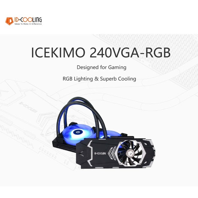 ID-COOLING ICEKIMO 240VGA-RGB อุปกรระบายความร้อนการ์ดจอ 🚛พร้อมส่ง🚛