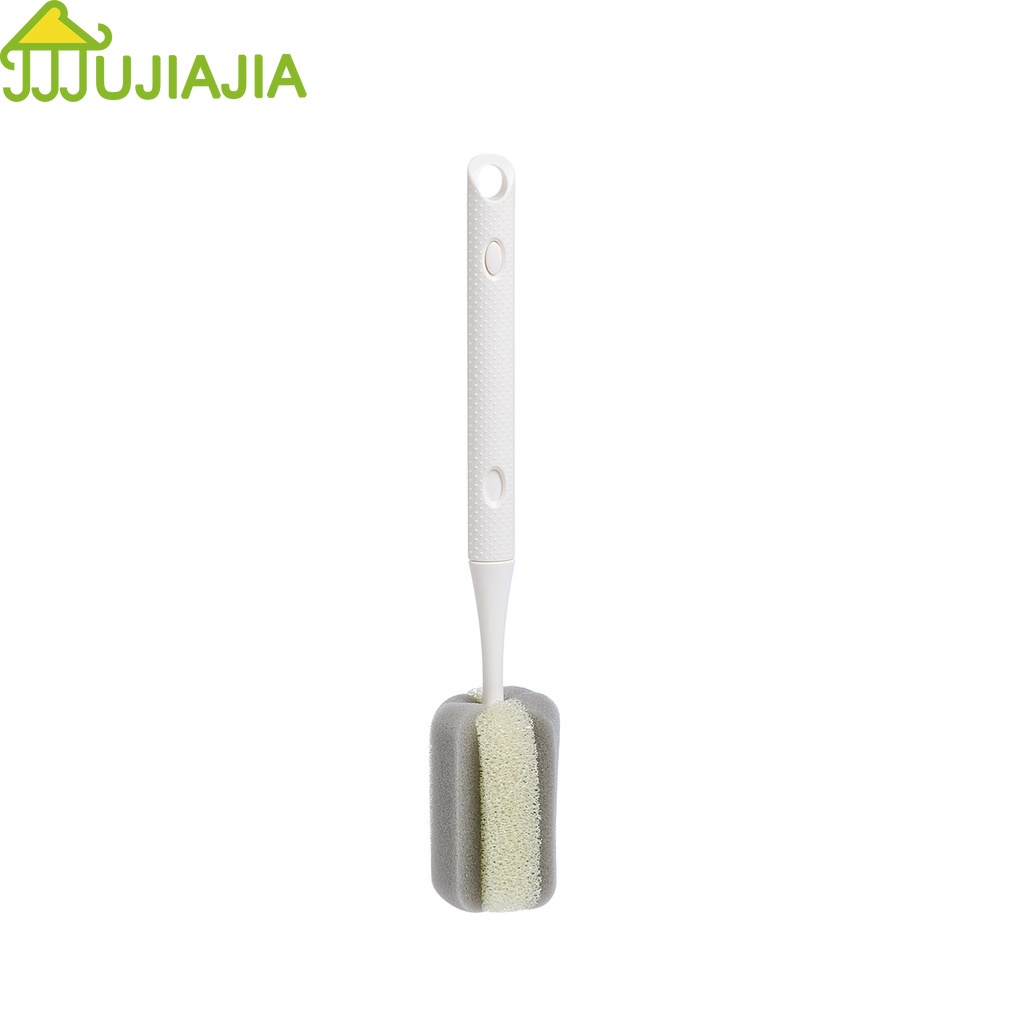 JUJIAJIA ด้ามยาว แปรงฟองน้ำกันความมัน หนานุ่ม ด้ามยาว