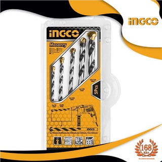 INGCO รหัส AKDB3055 ชุดดอกสว่านเจาะปูน 5 ชิ้น