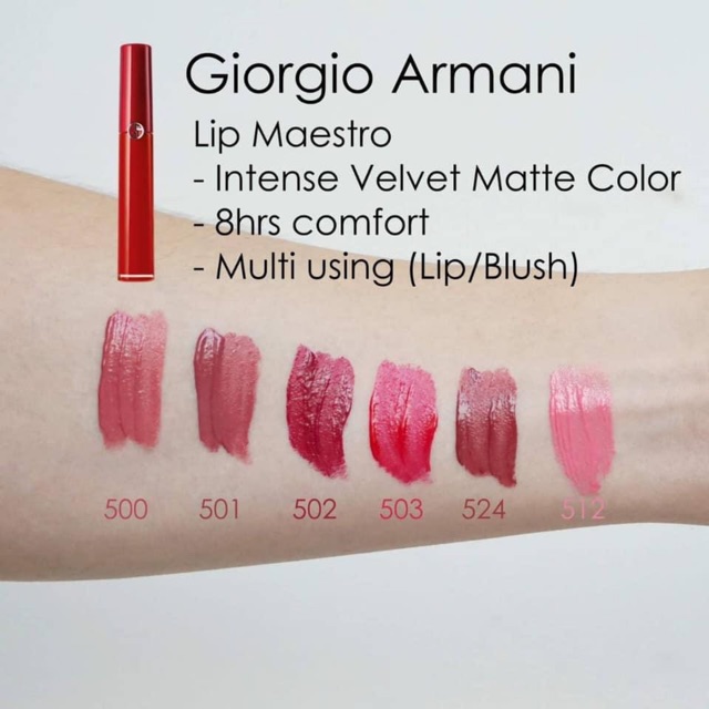 giorgio armani lip maestro 503