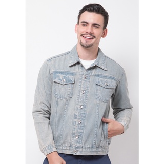 โปรโมชั่น Skelly แจ็คเก็ตยีนส์ Tim Denim Jacket Ice Wash เสื้อแจ็คเก็ตยีนส์เท่ๆ สินค้ามีจำนวนจำกัด