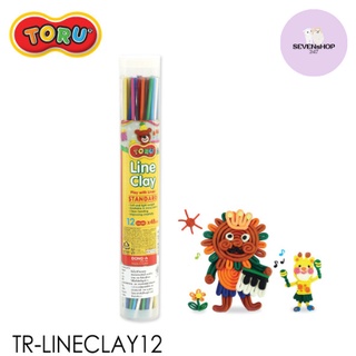 ดินปั้น 12 สี TORU TR-LINECLAY12 ดินปั้นสำหรับเด็ก ดินปลอดสาร