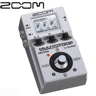 Zoom MS-50G/MS-60B กีตาร์ไฟฟ้าเบส เอฟเฟคบล็อกเดี่ยว 50G distortion 60B