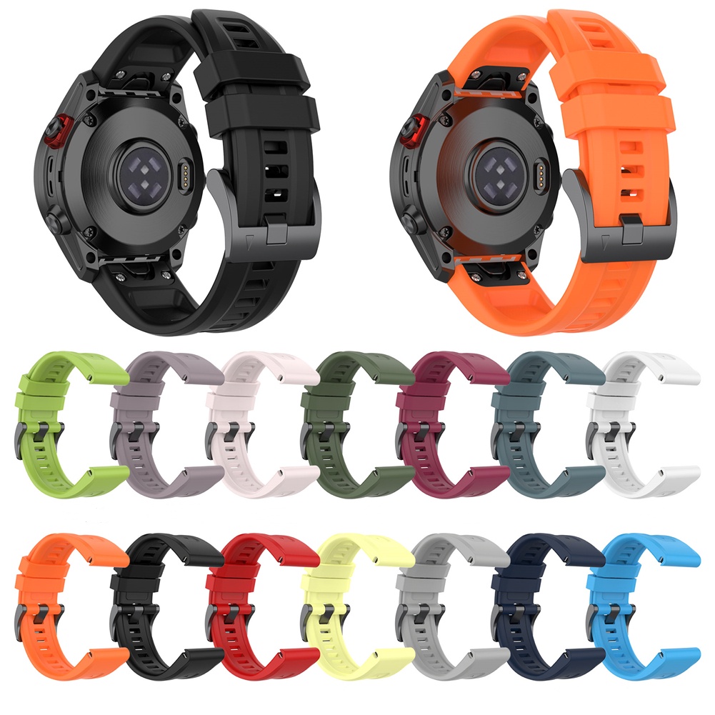 สายนาฬิกาข้อมือซิลิโคน 20/22/26 มม. สําหรับ Garmin Fenix 7 7s 7x
