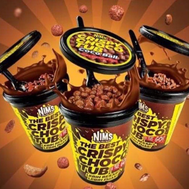 [ถูกที่สุด!] NIMS CRISPY CHOCO TUB ขนมช็อคโกแลต โกโกครั้นช์ มาเลเซีย