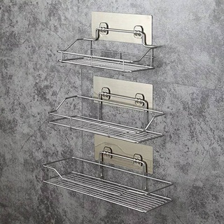 ชั้นวางของในห้องน้ำ วางของติดผนังแบบไม่ม่ต้องเจาะ📌พร้อมส่งจ้…