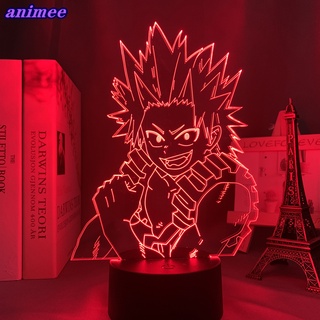 โคมไฟกลางคืน Led ลายการ์ตูนอนิเมะ My Hero Academia Eijiro Kirishima ของขวัญวันเกิด สําหรับตกแต่งห้อง