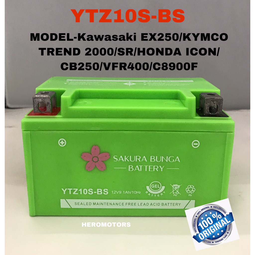 YTZ10S-BS แบตเตอรี่ SAKURA BUNGA