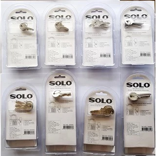 SOLO แม่กุญแจสปริง84-40 และ 84-50 มม. กุญแจดับเบิ้ลบิลสเตอร์แฟ๊ค หูสั้นและยาวของแท้ 100% ออกใบกำกับภาษีได้
