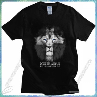 ขายดี ใหม่ เสื้อยืดลําลอง แขนสั้น คอกลม พิมพ์ลาย Lion Of Judah Jesus Cross แฟชั่นยอดนิยม สําหรับผู้ชาย