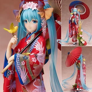 Sy7 โมเดลฟิกเกอร์กิโมโน Miku Action Figure 1/8 ดอกไม้ Yukata ของเล่น ของขวัญ สําหรับเด็ก ตกแต่งบ้าน YS7