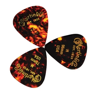 ปิ๊กกีตาร์ Martin #1 Guitar Pick สี Shell ลายกระ ทรงหยดน้ำ