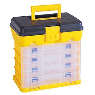 Tool box HUALEI BLACK-YELLOW DIY TOOLS BOX Tool box Hardware hand tools กล่องเครื่องมือช่าง กล่องเก็บอุปกรณ์ DIY 5 ชั้น