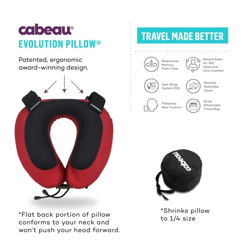 CABEAU Evolution S3 Neck Pillow หมอนรองคอเมมโมรี่โฟม 100% thumbnail 7