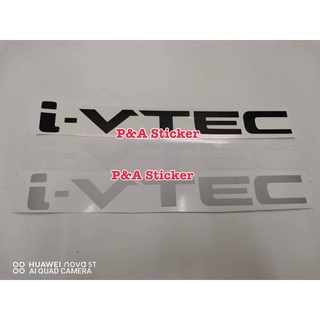 สติ๊กเกอร์ตัดคอม i-VTEC สำหรับติดขอบบนกระจกท้าย HONDA CRV