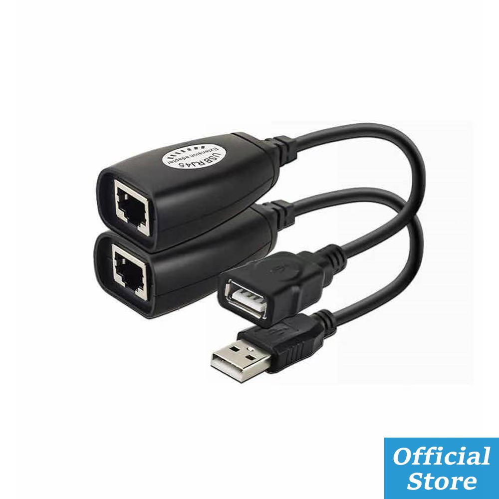 USB EXTENDER สายเคเบิลขยาย Rj45 50m USB 2.0 ชายหญิง CAT6 CAT5E RJ45 LAN Ethernet เครือข่าย Repeater 