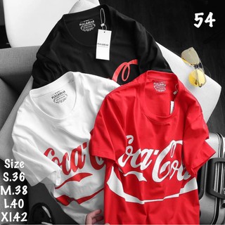 เสื้อยืดคอกลมผู้ชาย Pull&amp;Bear สกรีน CocaCola