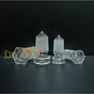 Glass Stopper, Hexagonal Hollow W/Tip 10/19 12/21 14/23 19/26 24/29 29/32 (GLASSCO) จุกปิด เป็นแก้ว