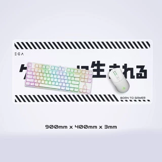EGA TYPE MP6 แผ่นรองเมาส์ Mouse PAD แผ่นรองเมาส์ขนาดใหญ่ ไซส์ XXL มีให้เลือก 3 สี พื้นผิวออกแบบให้เหมาะกับการเล่นเกม