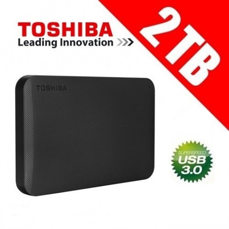 Bargain price Toshiba Canvio Basics 500GB/1TB/2TB USB 3.0 Portable External Hard Disk Drive - Black