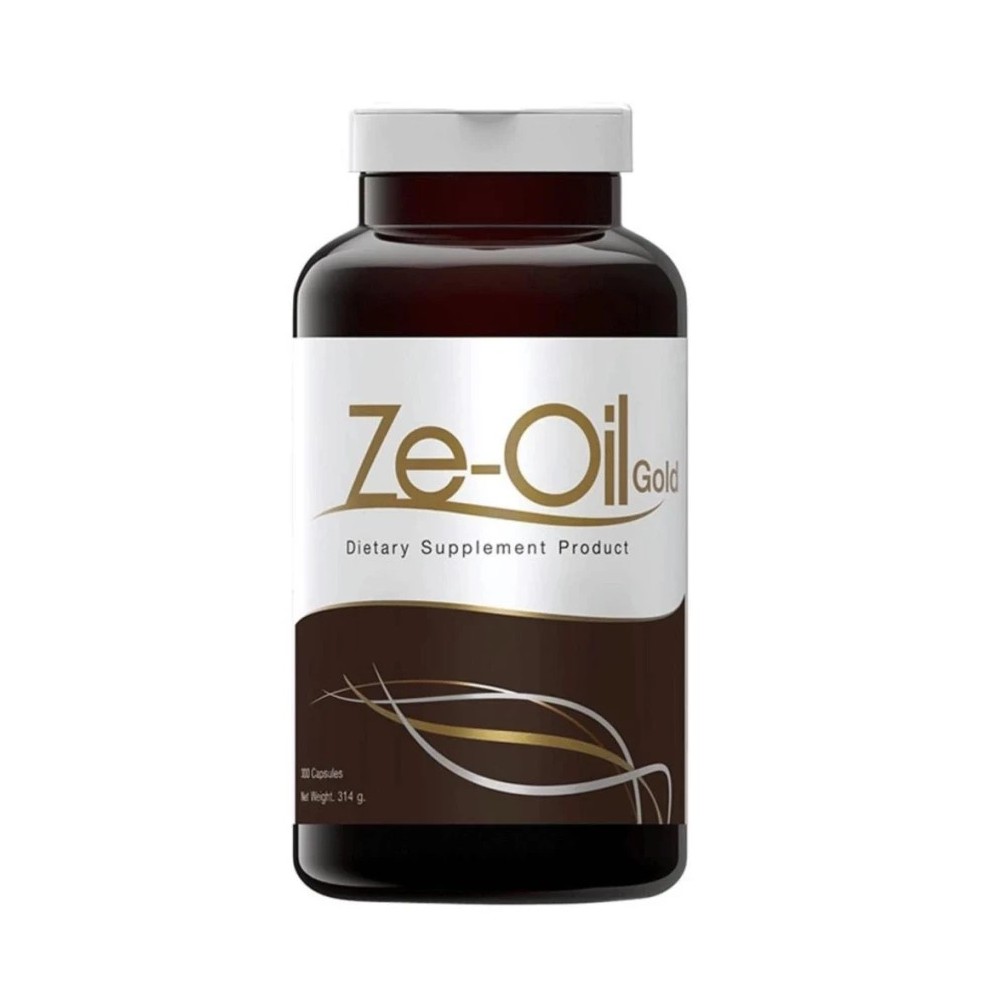 Ze-Oil Gold ซีออยล์ น้ำมันสกัดเย็น 4 ชนิด 1 ขวด บรรจุ 300 แคปซูล 14000
