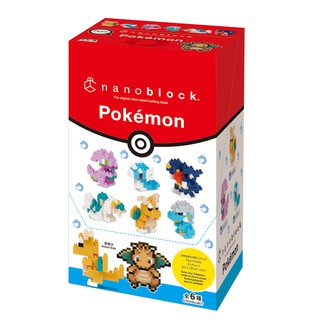 ของแท้จากญี่ปุ่น🧡 Kawada NBMC 25 Nanoblock Mininano Pokemon Type: Dragon 6 Types มินินาโนบล็อคโปเกม่อน