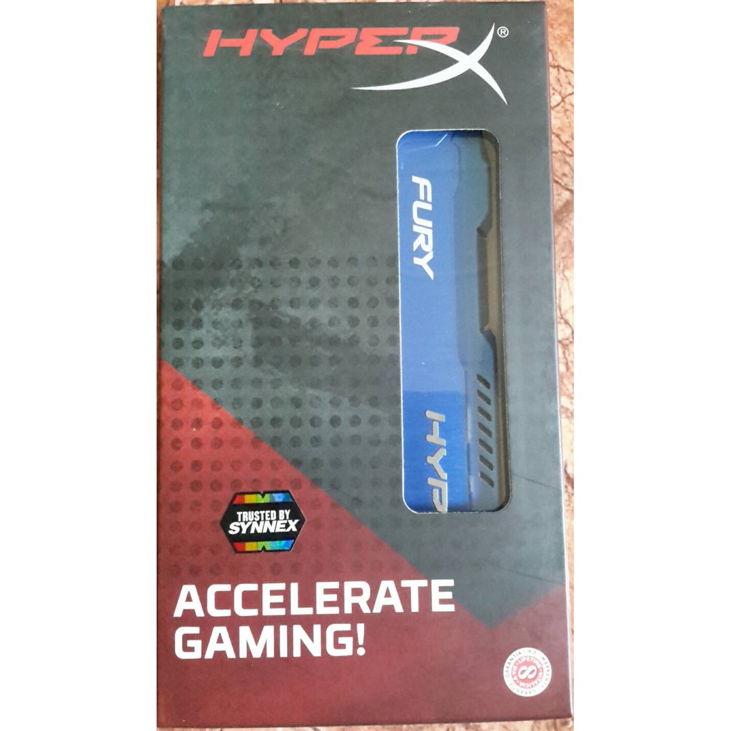 RAM PC (แรมพีซี)  HyperX FURY BLUE 8GB (8GBx1) DDR3/1600  (HX316C10F/8)