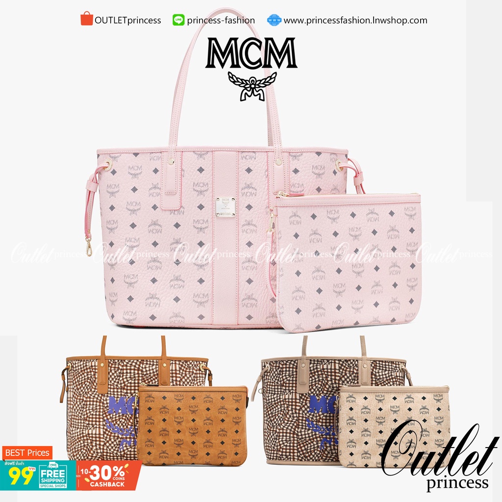 OUTLET 】Mcm Liz Reversible Shopper in Visetos ขึ้นชื่อว่าเป็นกระเป๋าช็อปเปอร์ แน่นอนว่า จะต้องเหมาะส