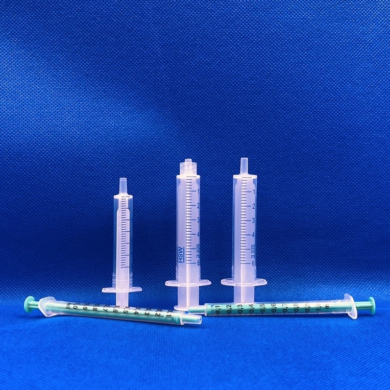 กระบอกฉีดยา,ไซริ้งค์ ไม่มีลูกยาง แบบพลาสติกใช้แล้วทิ้ง (Plastic Syringe no rubber)