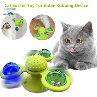 กังหันลม ของเล่นน้องแมว จานมีเสียง ของใช้แมว ของแมว Cat turntable ส่งจากไทย