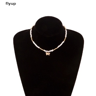 Flyup สร้อยคอโช้คเกอร์ จี้ลูกปัดผีเสื้อ ดาว ขนาดเล็ก หลากสี โบฮีเมียน เครื่องประดับสําหรับผู้หญิง