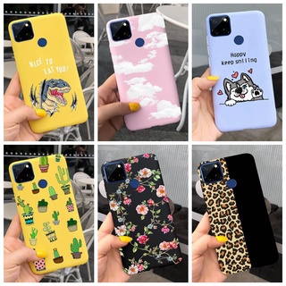 เคสโทรศัพท์มือถือ แบบนิ่ม ลายดอกไม้นักบินอวกาศ สําหรับ Realme C25Y C25s C25Y C 25 S