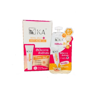 KA ROYAL JELLY ANTI ACNE GEL  เค.เอ. รอยัล เจลลี่ แอคเน่ เจล  เจลแต้มสิว 1 กล่อง (4 กรัม x 6 ซอง) (8850822010716)