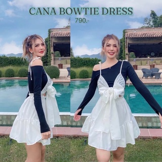 HH275🤍CANA BOWTIE DRESS