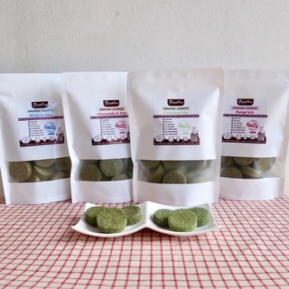 คุกกี้หญ้าทิโมธี คุกกี้หญ้าออร์แกนิคสำหรับสัตว์ฟันแทะ - Organic Cookies Timothy Hay by Merryn Exotic (10pcs)