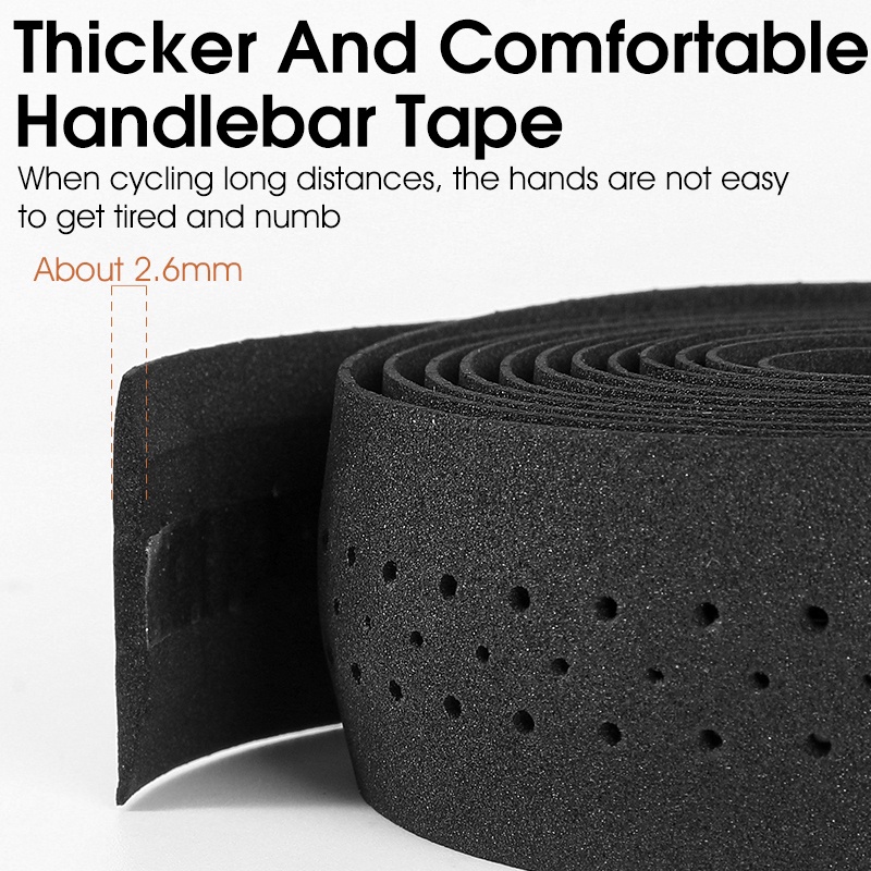 WEST BIKING เทปแฮนด์จักรยานแบบนุ่ม PU EVA สายรัดกันลื่นสำหรับขี่ดูดซับแรงกระแทก - รูปที่ 7
