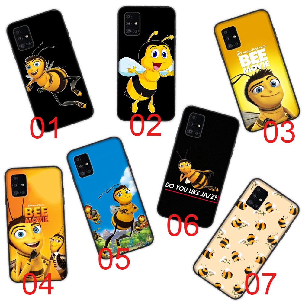 Bee Movie Design Black Soft Case เข้ากันได้กับ Samsung Galaxy S8 S7 S9 S10E Edge Plus