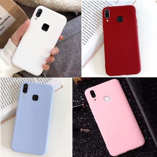 เคสโทรศัพท์มือถือ แบบซิลิโคน สีพื้น สำหรับ Vivo Y85 V9 Y83 Y81 Y71 Y79 Y91 U1 Y93 V11i