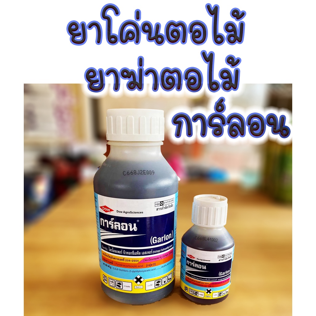 การ์ลอน กาลอน 100 cc. สารกำจัดตอและรากไม้ ยาโค่นตอ ยาฆ่าตอไม้ ทำลายตอไม้ จำกัดตอไม้ ป้ายตอไม้ กำจัดราก การ์ลอน 4อี