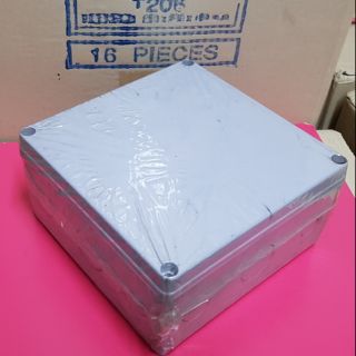 กล่องพลาสติกกันน้ำ TTM 206 (8"×8") ใช้สำหรับเดินสายไฟ