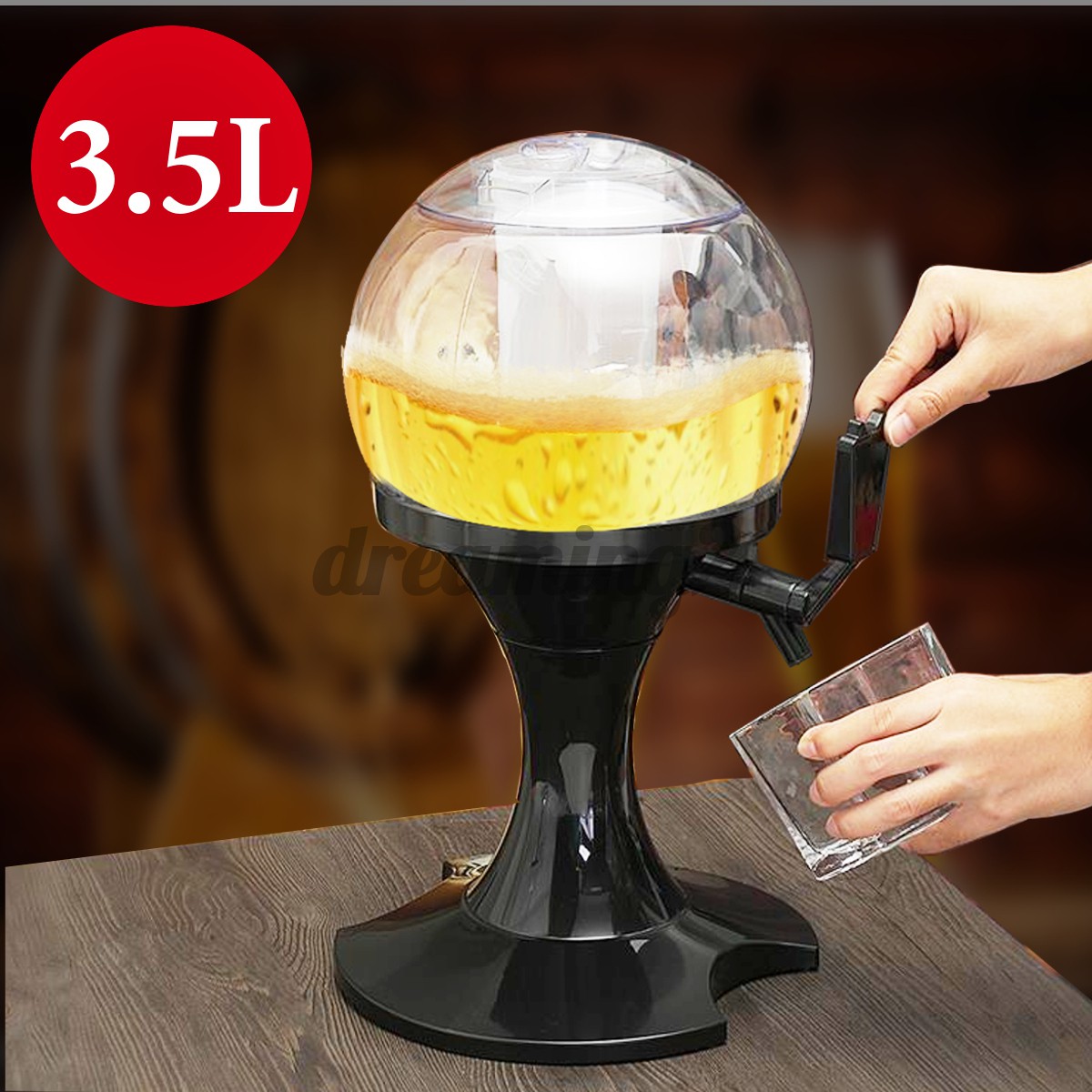 3.5L Core Beer Tower Beverage Drink Dispenser Machine Beer Container ...
