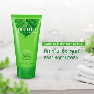 Preme Nobu Natural Face Foam 30g เผยผิวใส ไร้ความมัน ลดสาเหตุการเกิดสิวกับโฟมล้างหน้าพลังธรรมชาติ ทำความสะอาดอย่างล้ำลึก