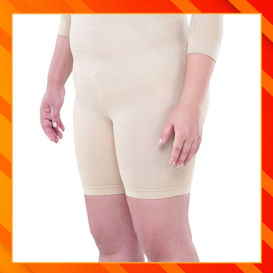 กางเกงขาสั้น Onami Nano Well Double Dot สีครีม 1 ตัว กางเกงกระชับสัดส่วน โอนามิของแท้ สำหรับสาวร่างอ